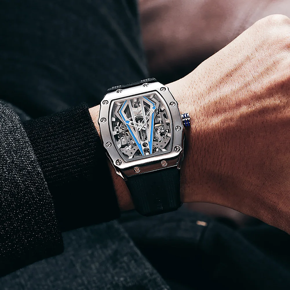 Часы OUPINKE Мужские механические брендовые Роскошные автоматические