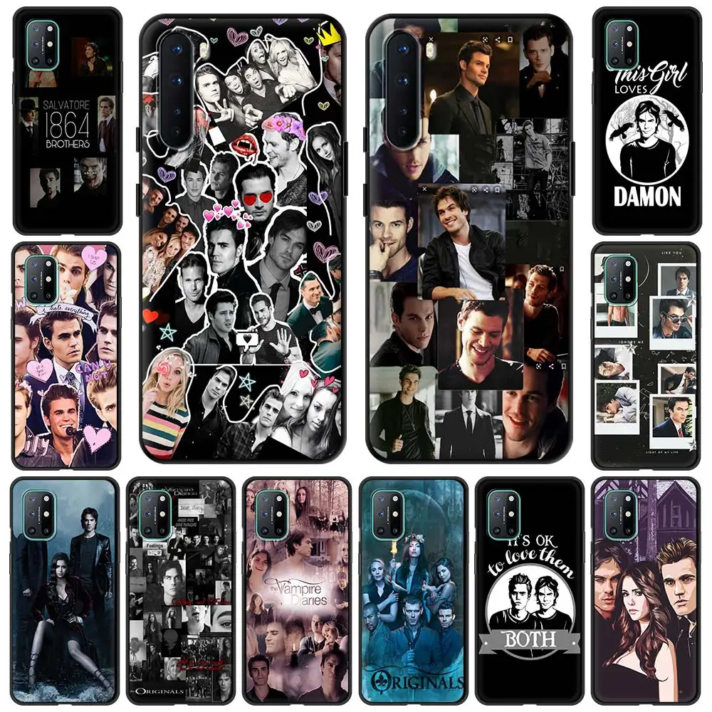 

The Vampire Diaries Damon Phone Case For OnePlus 9 8 7 7T Pro 9RT 9R 8T Nord N100 N200 N10 CE 2 5G Z Soft Silicone Black Cover