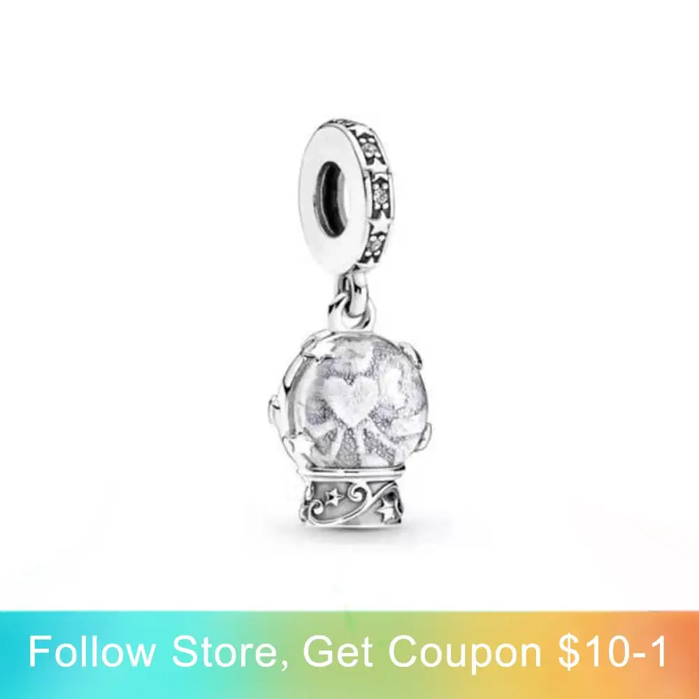 

Ahthen 925 Sterling Silver Charms Magic love ball Bead fit Original Pandora Bracelets for Women Jewelry Making Gift