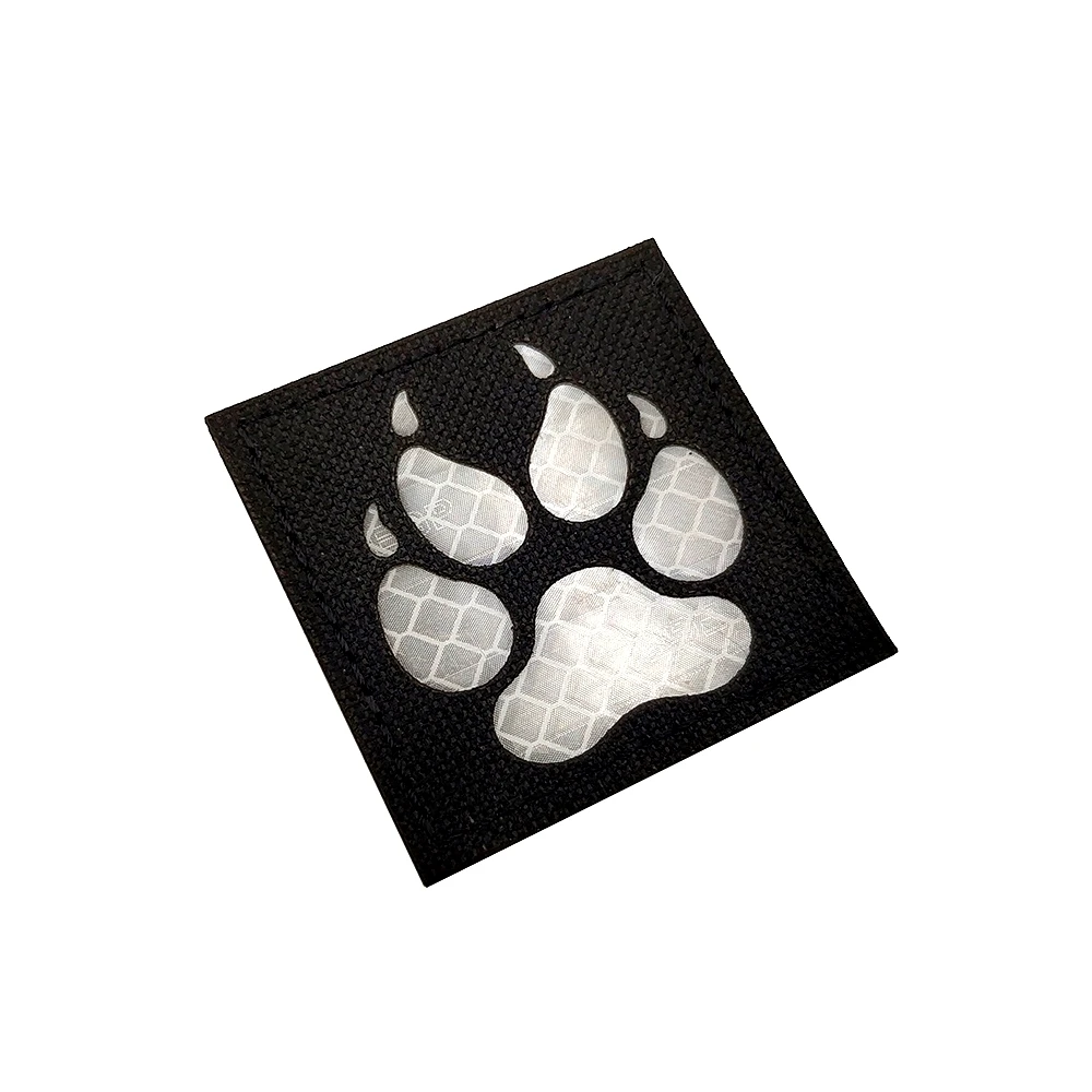 Декоративные светоотражающие нашивки K9 Dog Paw IR Военная нарукавная нашивка | Дом и