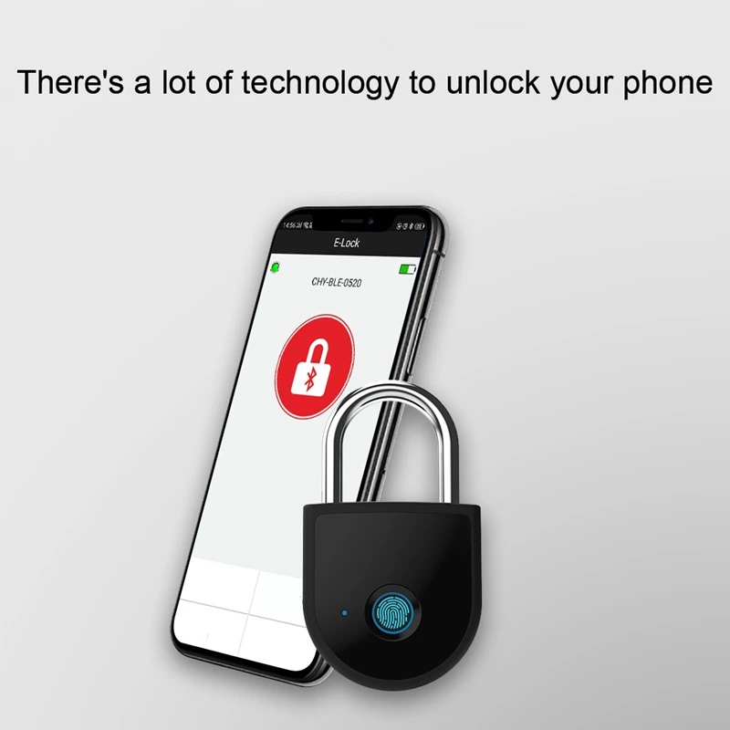

Smart Fingerprint Lock Mobile Phone Bluetooth Remote Control Lock Mobile Phone App Operation Lock Living Detection Fingerprint L