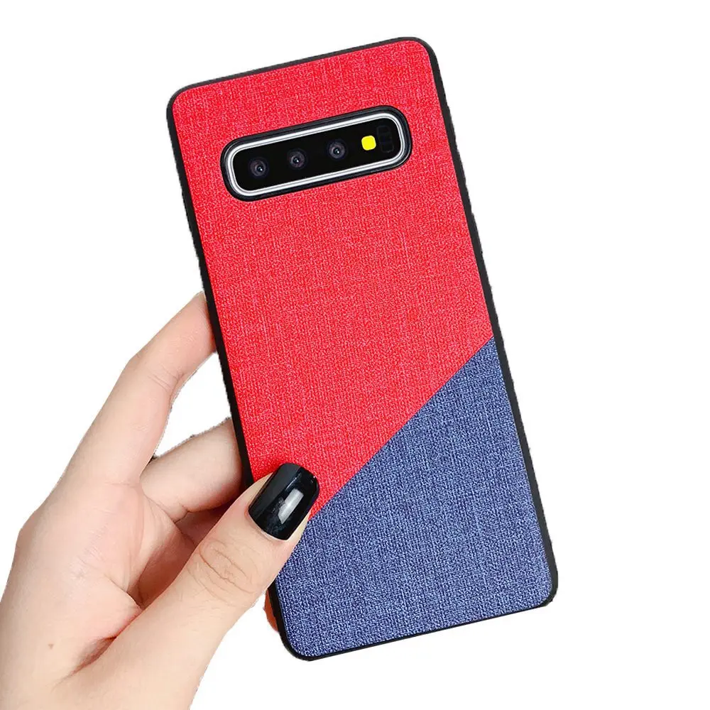Red Caseier чехол для телефона для samsung S10 S9 S8 плюс сплайсированные шаблон чехол для samsung A50 A30 A7 A8 Note 9 8 чехлы - Цвет: Red