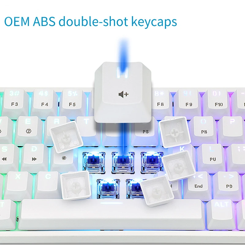 Клавиатура игровая Механическая SKYLOONG GK68 68 клавиш со съемным кабелем | Компьютеры