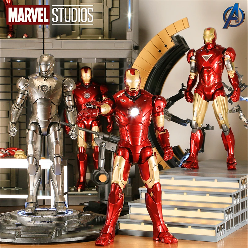 

18cm Marvel Series Movie Avengers Iron Man Mark42 Mk1 Mk2 Mk3 Mk4 Mk5 Mk6 Mk7 Movable Doll Model Statue Decoration Holiday Gift
