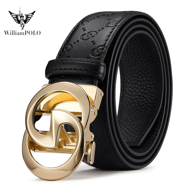 

Ремень мужской из воловьей кожи, с автоматической пряжкой