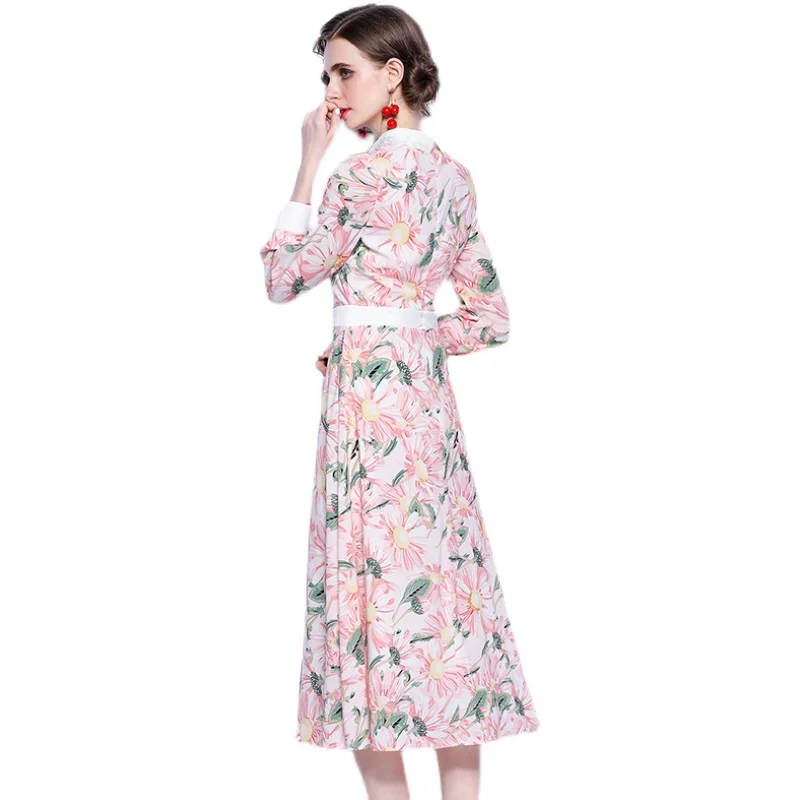 

COIGARSAM Print Women dress New Dresses Design And Color 8380