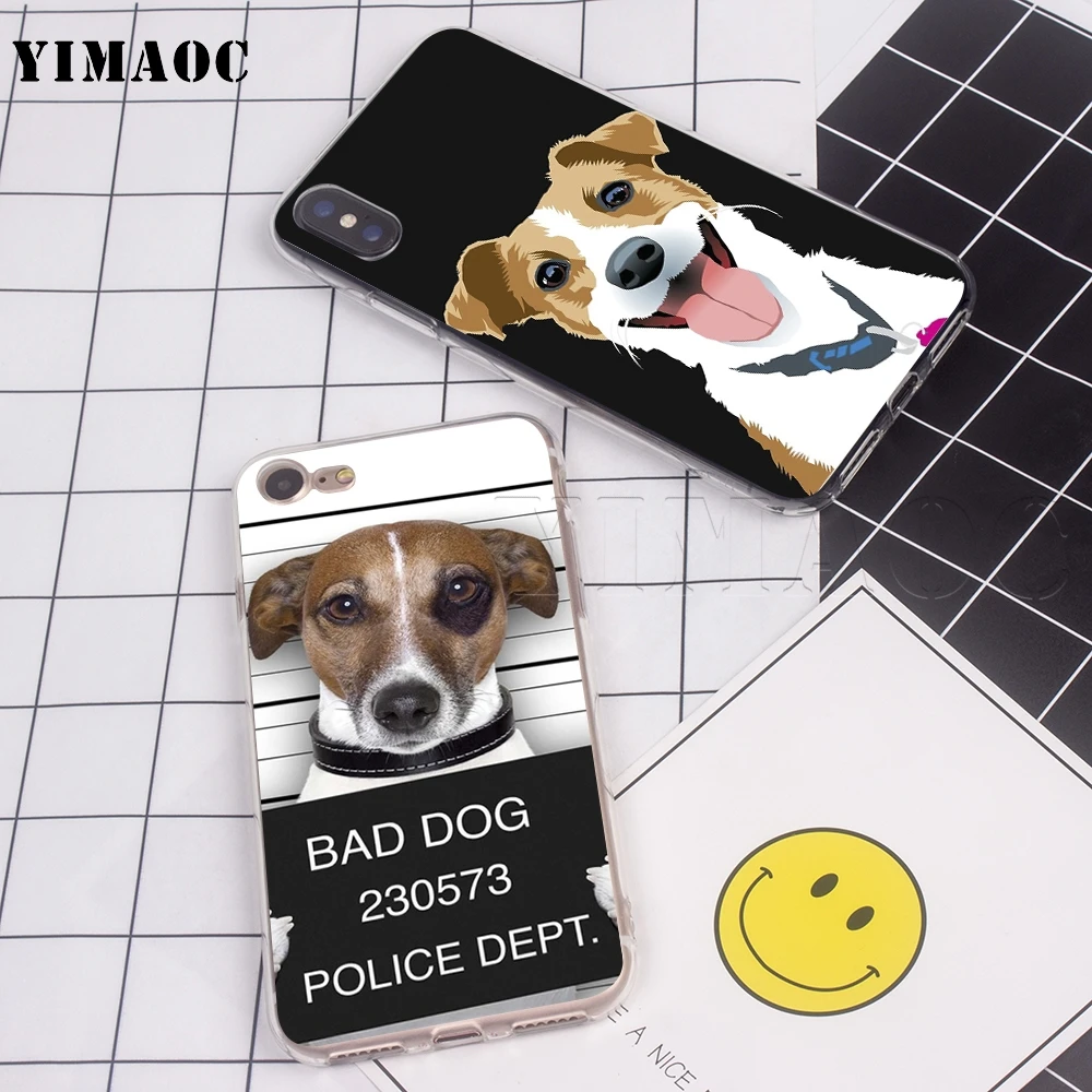 Мягкий силиконовый чехол YIMAOC джек рассел терьер для iPhone 11 Pro XS Max XR X 8 7 6 6S Plus 5 5s se |