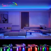 suntech led strip lightsmd 2835 rgb lighting flexible lamp tape diode for tv bedroom holiday decoration with app control