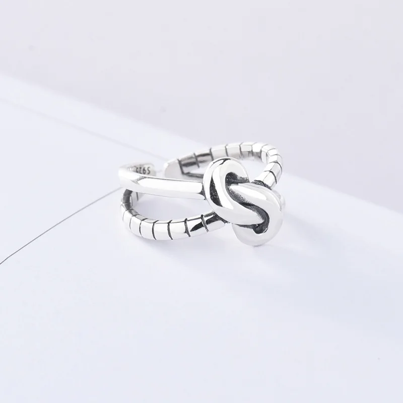 Hign качество двойной слой с крестом узел кольцо для Для женщин Подарки на день