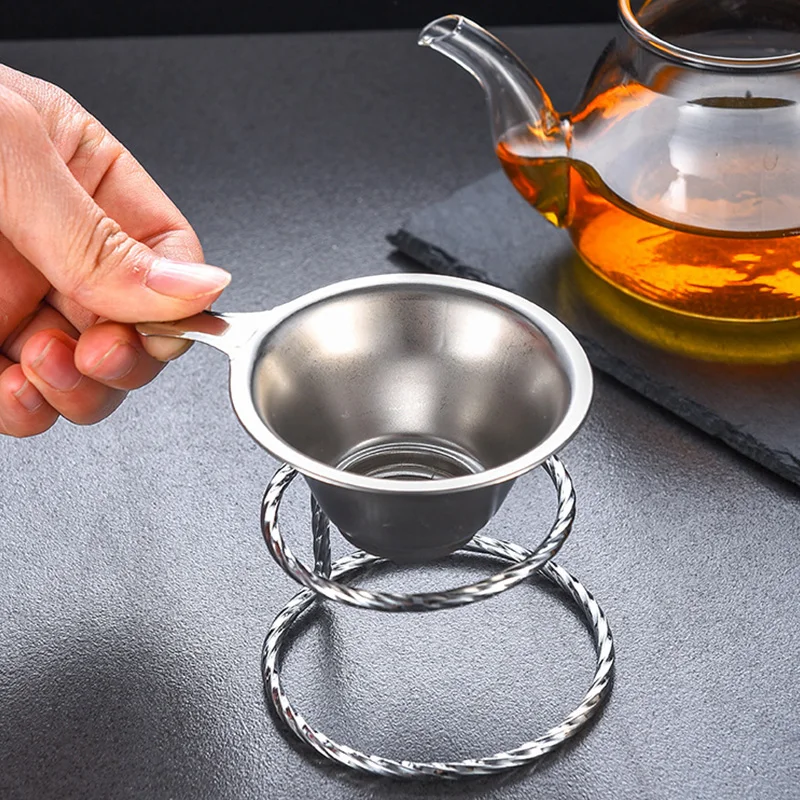 Ситечко для заваривания чая многоразовое из нержавеющей стали с зажимом фильтры