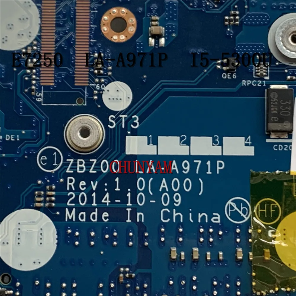 Совершенно новый телефон для ноутбука dell latitude E7250 материнская плата ZBZ00 I5-5300U G9CNK
