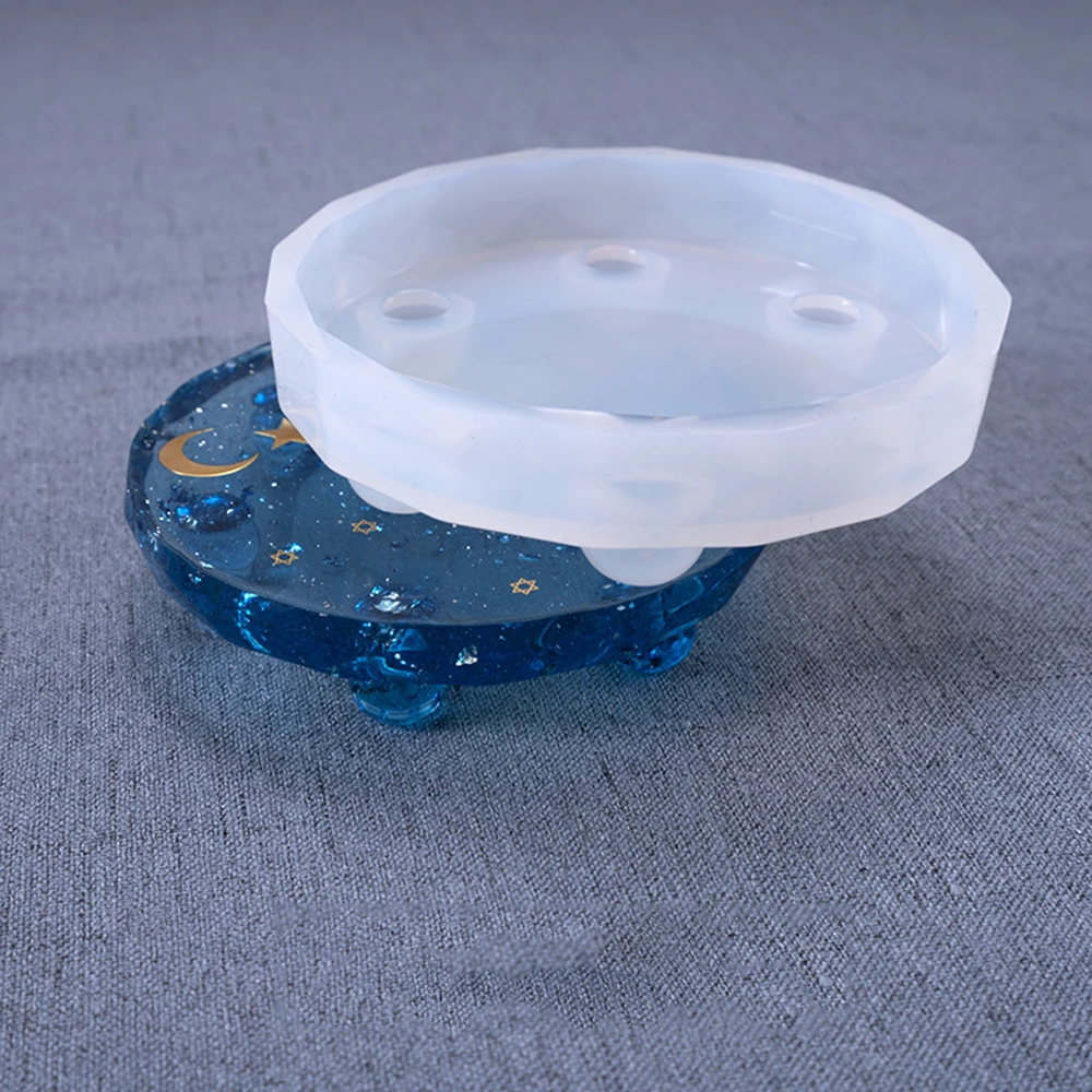 DIY ASHTRAY CIGARETTE Mold Cup Pad Resin Casting Silicone Round Ashtray Decoration Accessories Storage Rack SQ0173 | Дом и сад
