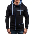 Мужская толстовка на молнии, однотонная толстовка с капюшоном для мужчин, # g30, 2020