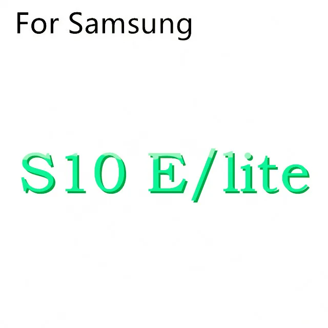 For S10e Жидкостный Мягкий силиконовый чехол для телефона для Samsung Galaxy S8 S9 S10 плюс S7 край J4 J6 J8 A6 A7 A8 A9 J3 J5 J7 A3 A5 A7 - Цвет: For S10e