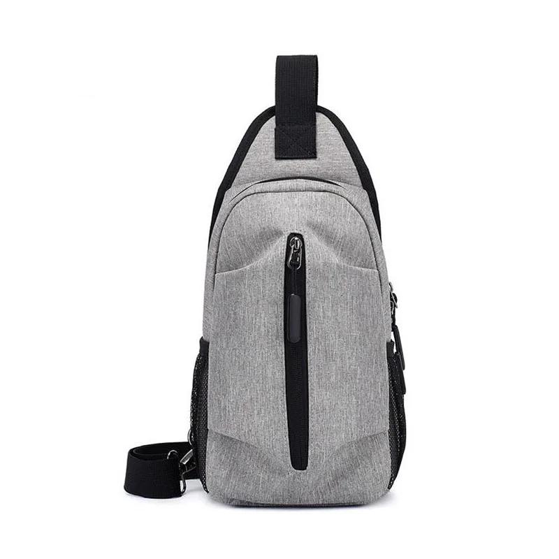 Мужские сумки через плечо UOSC с передней молнией Модные Винтажные нагрудные