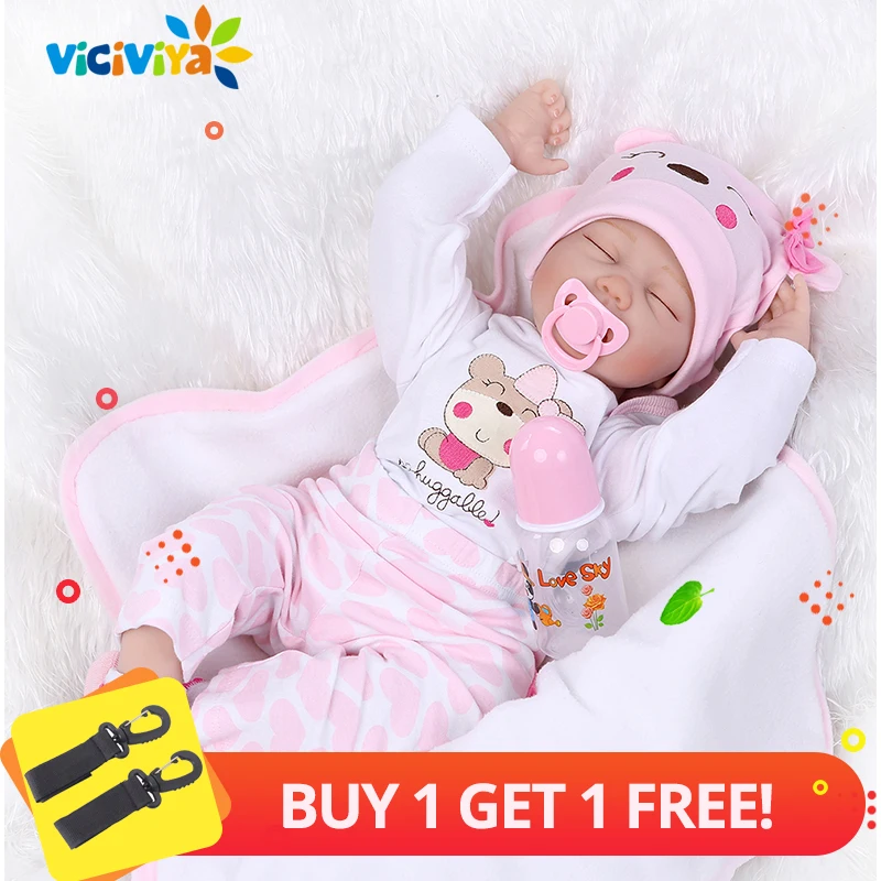 Кукла NPK реборн 55 см мягкие силиконовые куклы младенцы виниловые игрушки большие