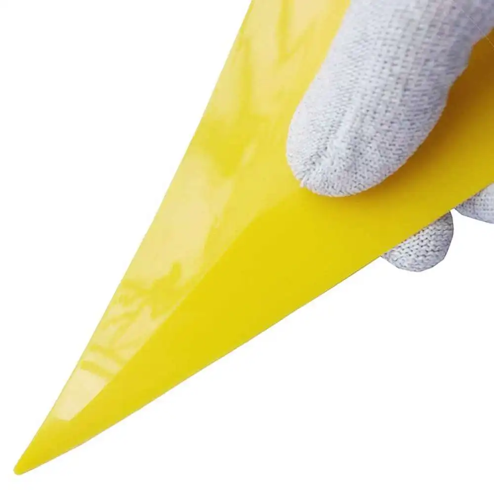 

Quality Yellow Triangle Card Corner Squeegee Auto Vinyl Film Wrap Tools 13.5*8cm