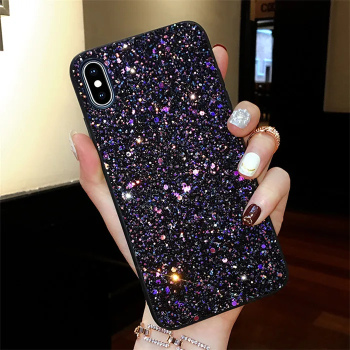 Блестящая Вспышка чехол для iPhone 7 8 6 6s Plus 7Plus Модный Блестящий чехол для iPhone 11 Pro X Xs Max XR защитный чехол для телефона - Цвет: 8
