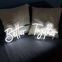 better together custom neon sign separable led light suitable for home wedding propose party personalized design wall decor