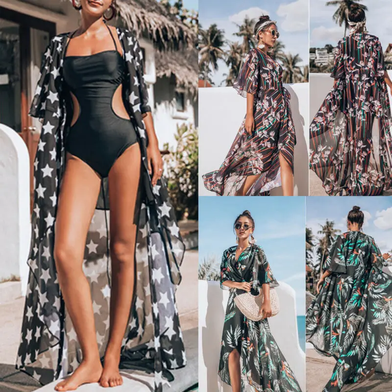 Летняя женская накидка на бикини купальник с коротким рукавом кардиган