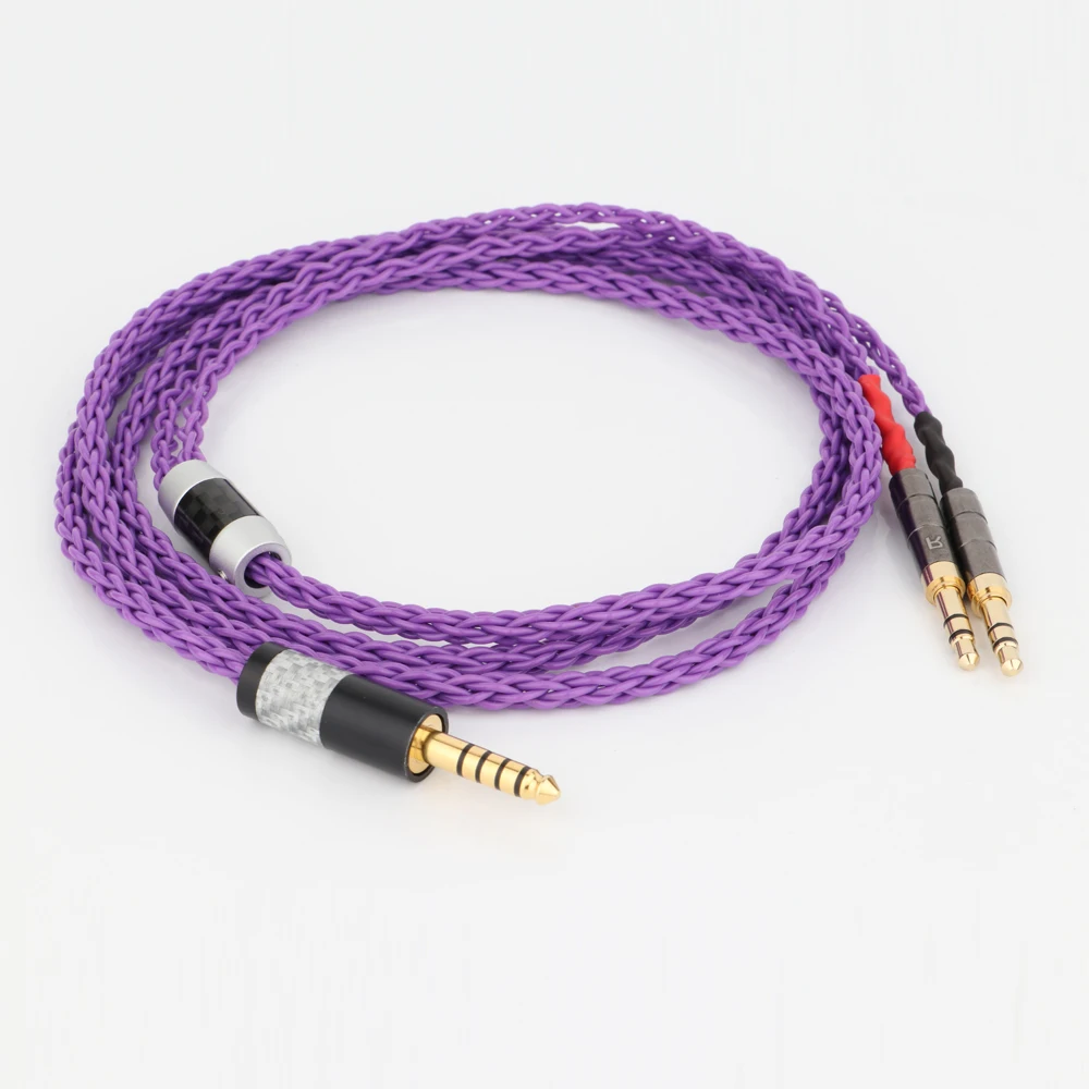 

Hi-End HiFi OCC Silver Plated 4.4mm TRRS Male to 2x3.5mm Balance Male Earphone Cable Headphone Cable Audio adapter upgrade line