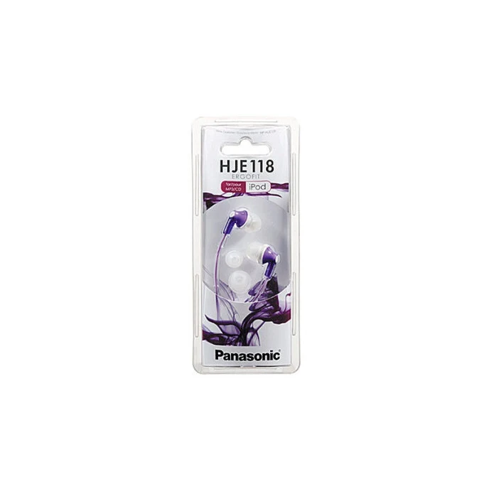 Наушники вкладыши Panasonic RP HJE118GUV фиолетовый|designer headphones|headphone headphoneheadphones in-ear |