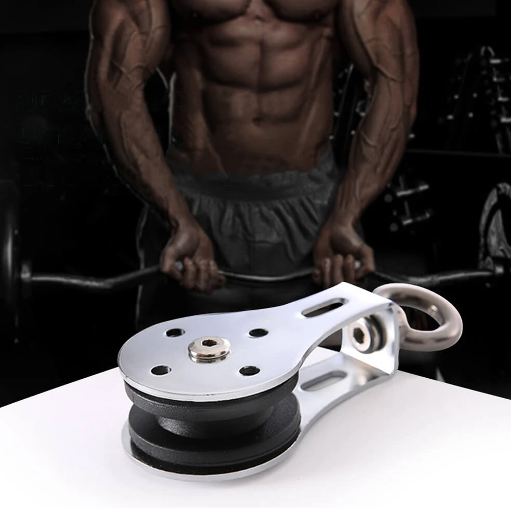 

Gym Hanging 300KG Stainless Steel Fitness Groove Block Bearing Lifting Pulley Traction Wheel Training Accessories Durable Silent