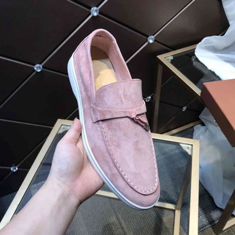 

New Couple Sheepskin Casual Shoes Solid Color Flat Casual Shoes Ladies Fringe Shoes Men's Shoes Cover Foot Casual Shoes