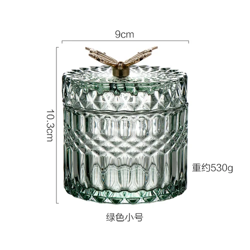 

Стеклянная баночка с бабочкой