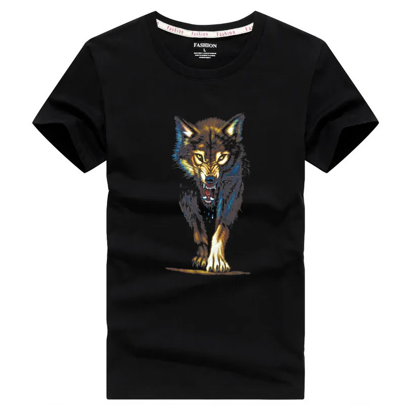 100% мужские футболки из хлопка с короткими рукавами черного цвета Летняя модная