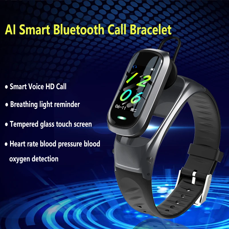 B9 умный Браслет Bluetooth гарнитура модные спортивные часы IP67 Водонепроницаемый