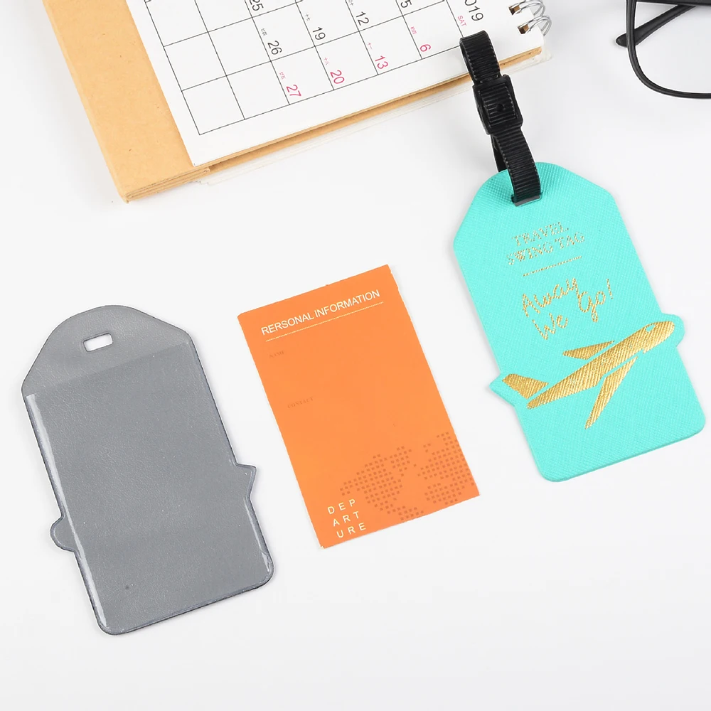 Бирка для багажа из искусственной кожи мужчин и женщин чемоданов визиток сумок |