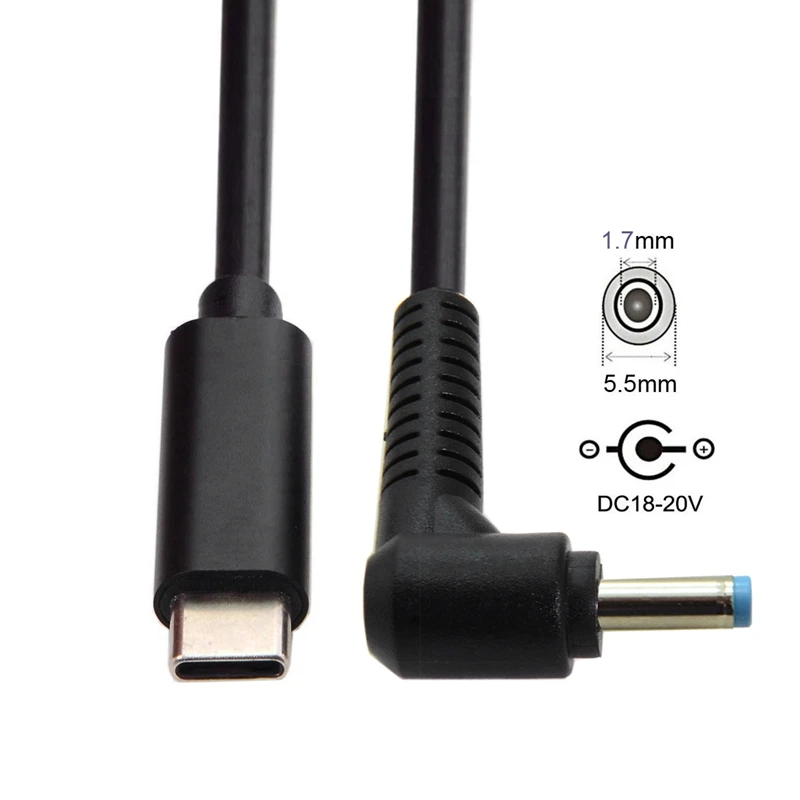Тип C USB-C Вход прямоугольник 5 5x1 7 мм Мощность PD кабель для зарядного устройства Acer