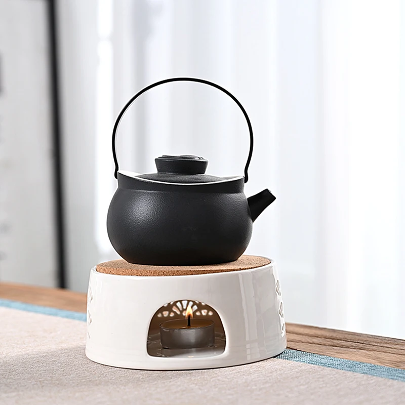 

Керамический подсвечник для чайной кастрюли, теплоизоляционное основание для чая, кофе, подогреватель воды, подсвечник с подогревом, посуд...
