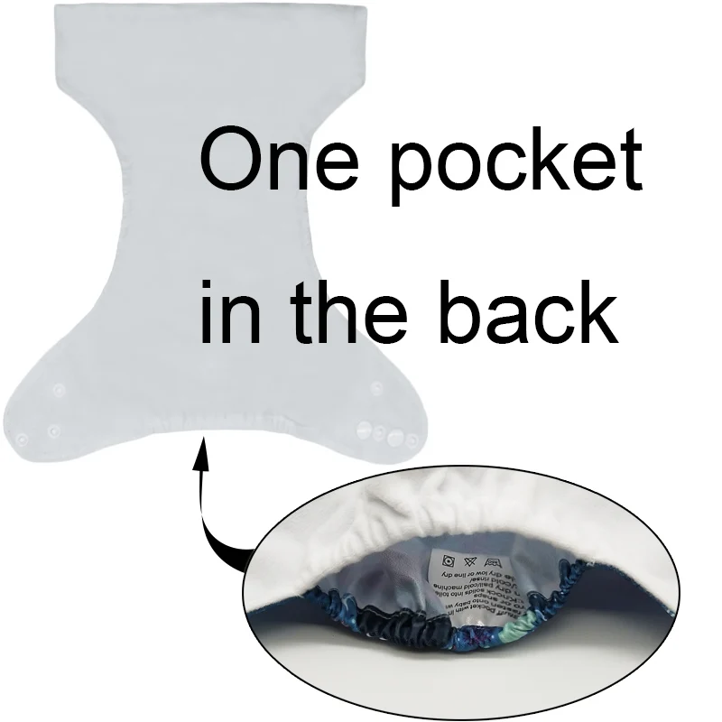 Детские многоразовые тканевые подгузники Водонепроницаемый Печатные