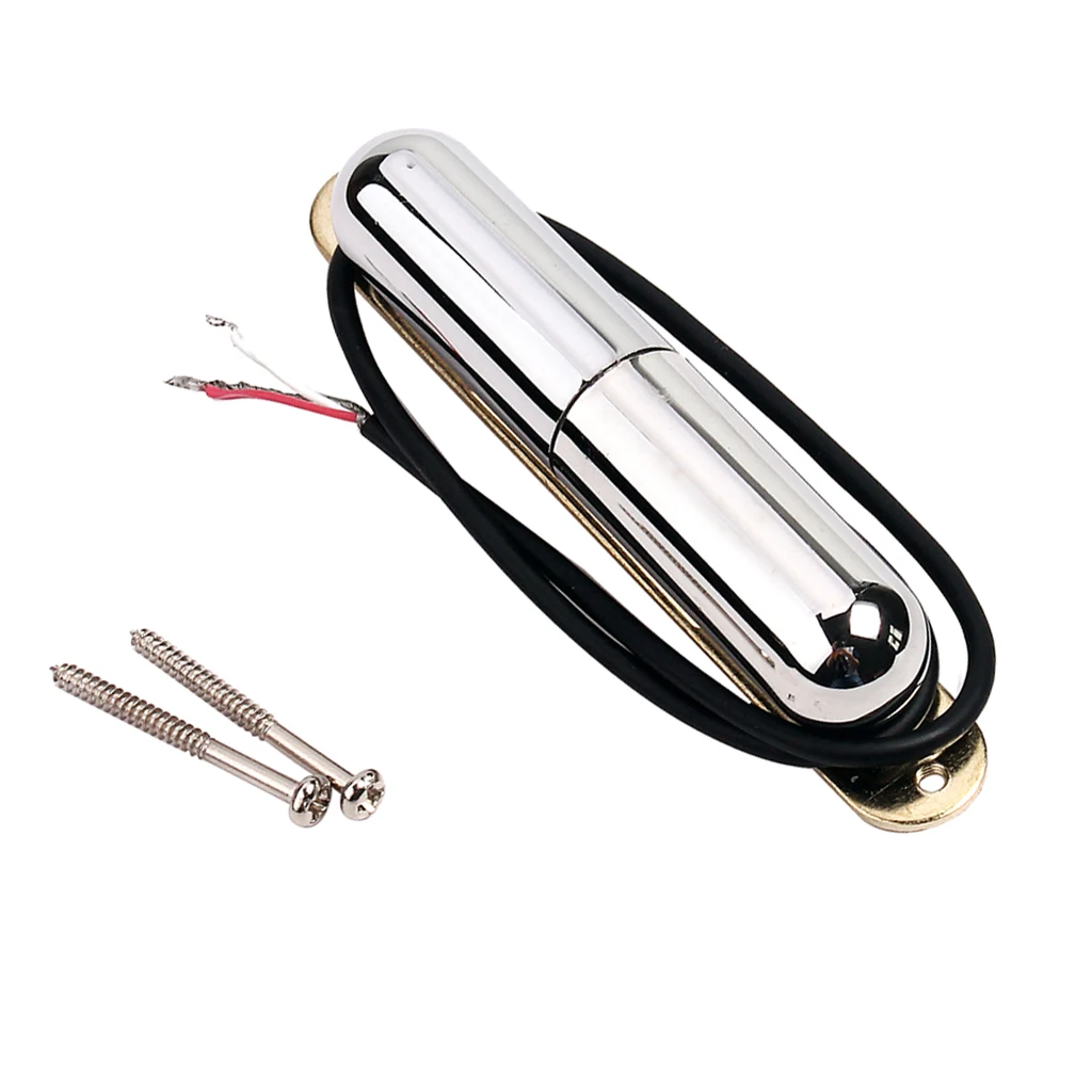 gitarre sound spule lippenstift pickup hohe qualität verbessern musik durchführen chrom für 3 saiten4 saiten elektrische gitarre free