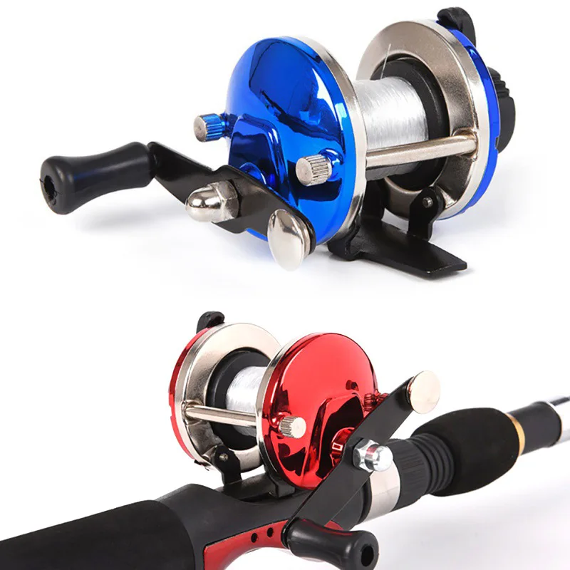 

Mini Ice Fishing Wheel with Line/Raft Wheel/Drum Wheel/TB Small Class Wheel/Winter Fishing Reel Red Fishing Reel