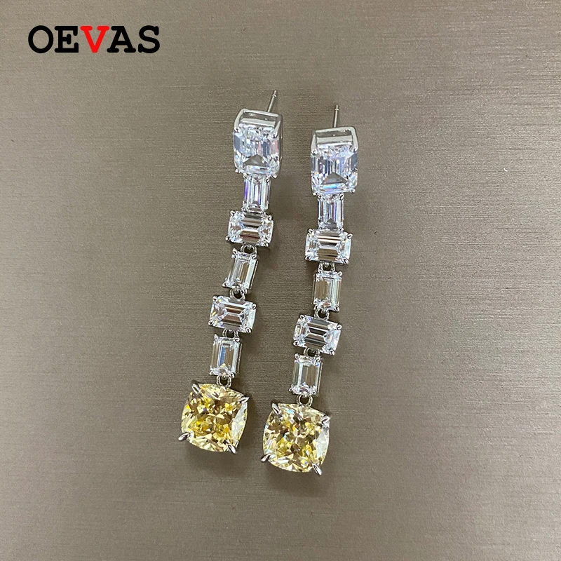 Роскошные Драгоценные камни OEVAS из серебра 925 пробы с искусственным