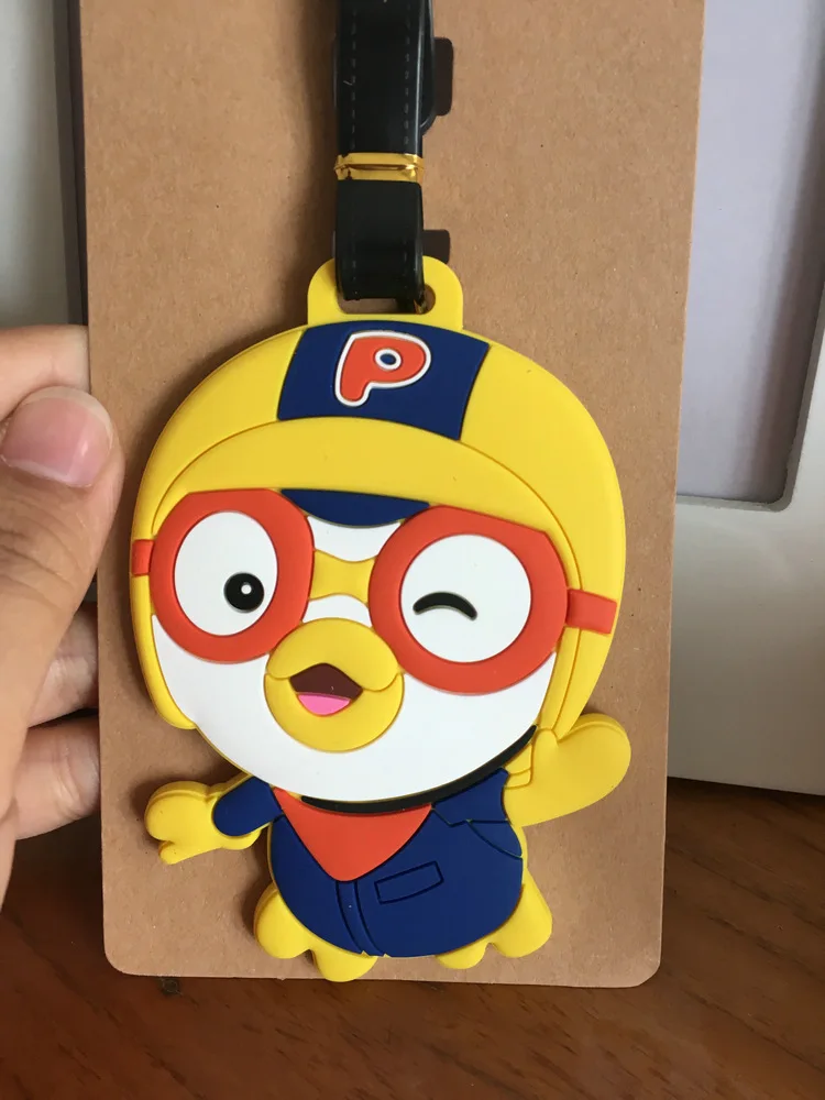 Бирки для багажа COSANER с пингвином ПВХ подвески портативные дорожные бирки