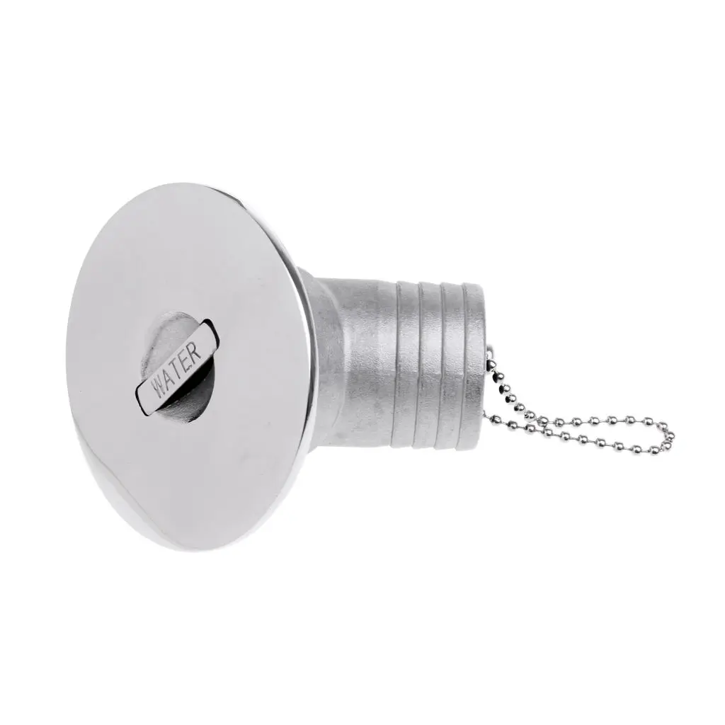 

Boat Fuel Gas Deck Filler 1-1/2'' 38mm Marine Grade Stainless Steel Angled Fill