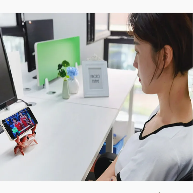 F8 Краб Беспроводной Bluetooth Динамик Настольный мобильный телефон стенд