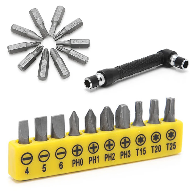 Профессиональная плоская Угловая головка Torx 10 в 1 L образный двойной ключ
