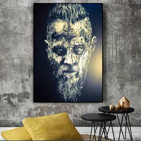 king ragnar lothbrok canvas painting nordic poster prints decoration sofa wall art picture for living bedroom modern home decor