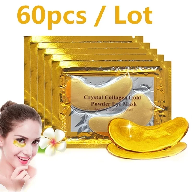 

60 шт., коллагеновые маски для кожи вокруг глаз, от морщин и тёмных кругов