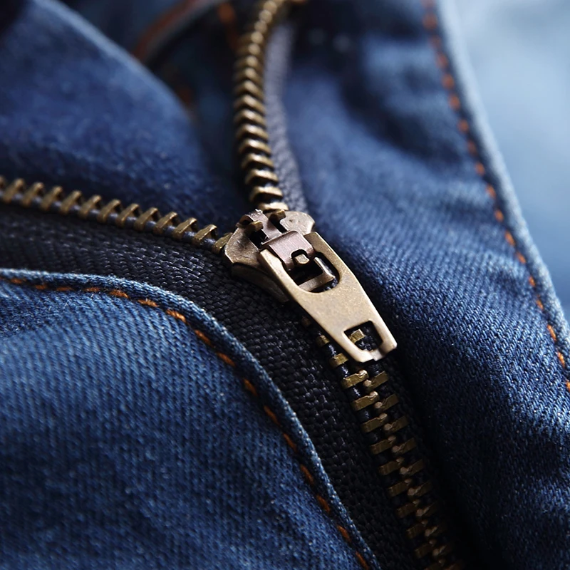 Рваные джинсовые брюки карандаш джинсы мужские мотоциклетные Мужские в стиле High