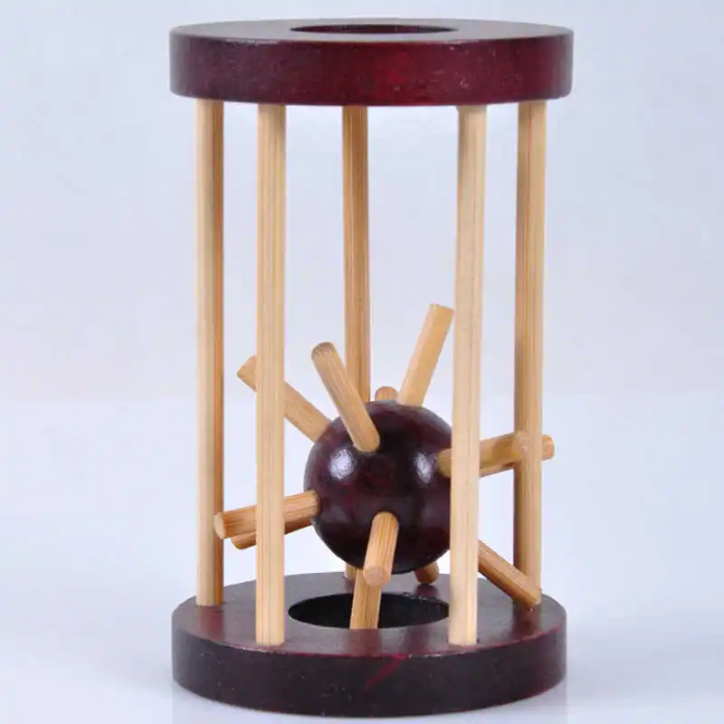 

Adult children iq brain teaser save ball toys kong ming lu ban coded block child wood plays educational toys