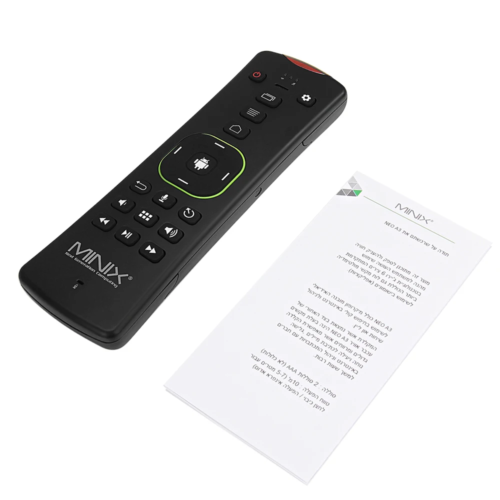 MINIX NEO A3 Беспроводная воздушная мышь с голосовым входом QWERTY клавиатура 6-осевой
