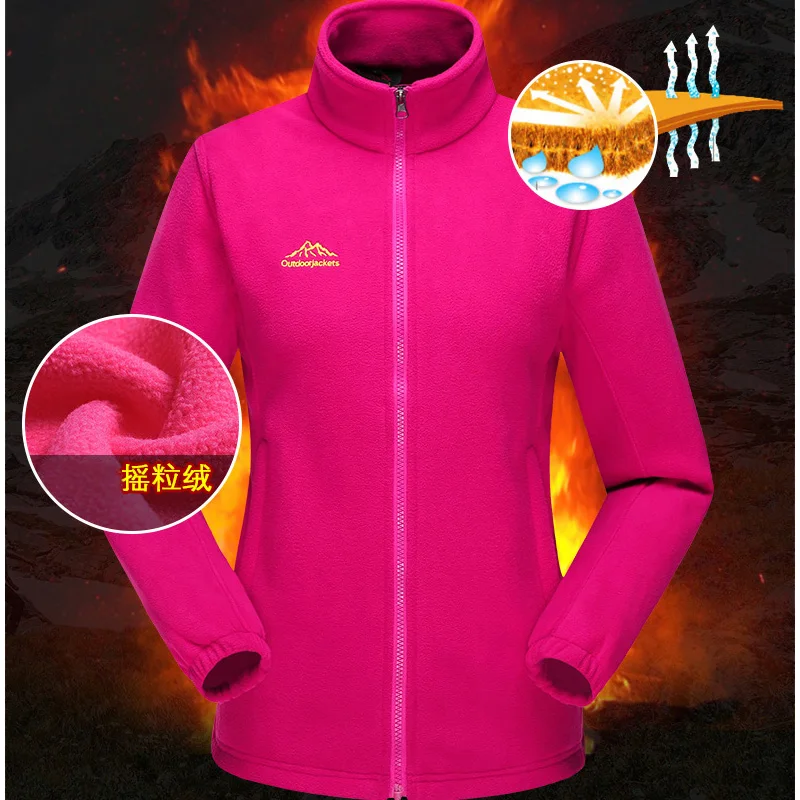 Мужская и женская уличная спортивная флисовая куртка осенне зимняя Лыжная