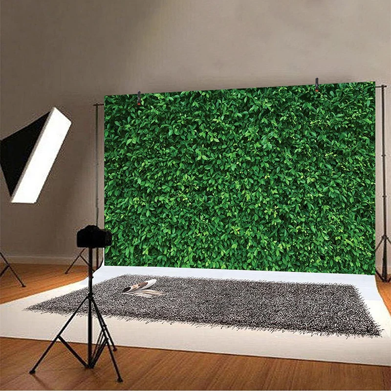 

Backgrounds for Photography Backdrop Green Leaves Photo Background Wall Photo Studio Props Photo Back Drop Cloth Birthday Party