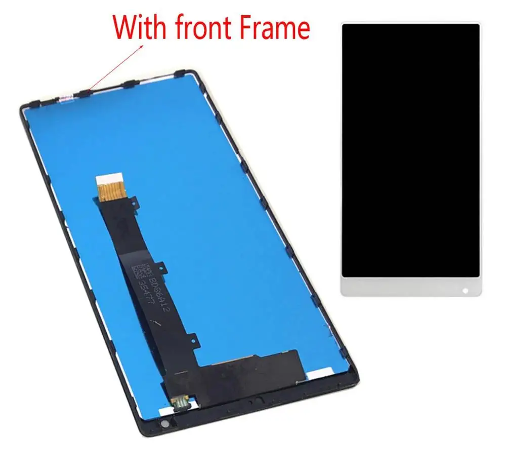 White with Frame ips 6," дисплей для Xiaomi mi x lcd кодирующий преобразователь сенсорного экрана в сборе рамка для Xiaomi mi x Замена ЖК-экрана - Цвет: White with Frame